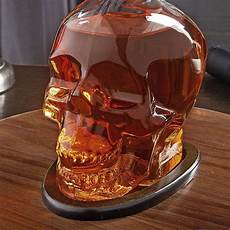 Glass Skull Bottle