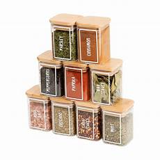 Square Spice Jars